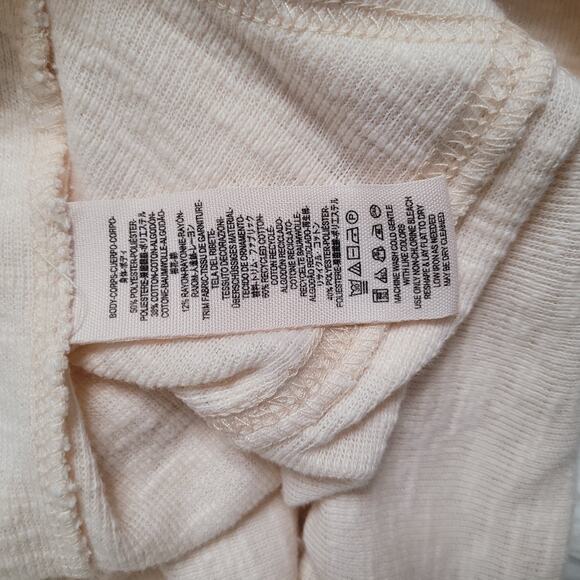 Free People We The Free Don't Forget Me Top Medium Cream Button Detail - Picture 6 of 6